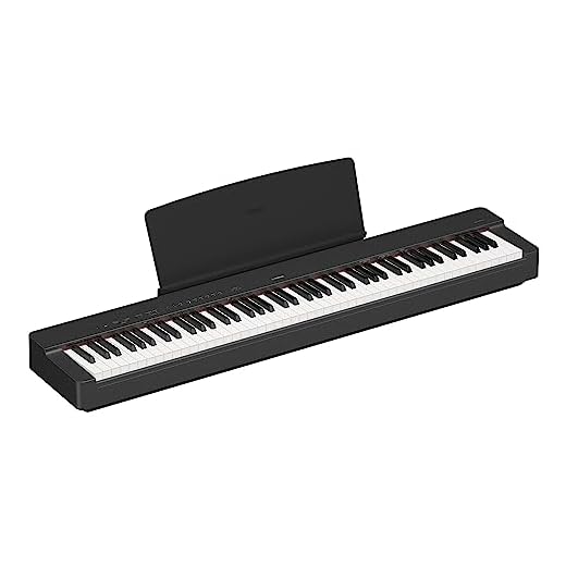 Yamaha Digital Piano P-125B – Pianoforte Digitale compatto, dinamico e potente – Design elegante e facile da usare – Compatibile con l'Applicazione Gratuita Smart Pianist – Nero