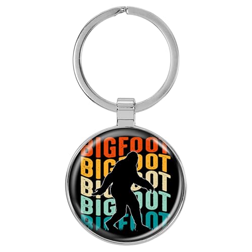 Image of Bigfoot 1.5 inch x 3 inch Domed Keychain Backpack Pull