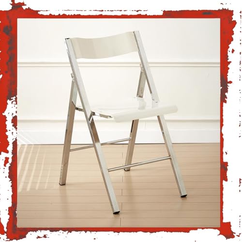 Silla plegable de acrílico transparente