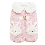ICOUCHI かわいい 犬服 犬用コート ジャケット 秋冬 背中開き ｄカン付き ペット服 ドッグウェア パーカー 小中型犬 子犬 猫 洋服 あたたかい 防寒 ふわふわ チワワ服 お散歩 (L,ピンク)