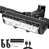 Ancorfy Super Bright LED Bike Light, USB Rechargeable Bicycle Headlight, Waterproof Bike Headlight, 5 Modes 2500 Lumen Bicycle Headlight, MTB Off-Road Cycling Commuting