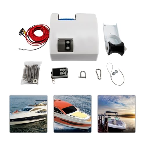 Cabrestante Eléctrico Ancla 12V con Control Remoto Inalámbrico miniatura 2