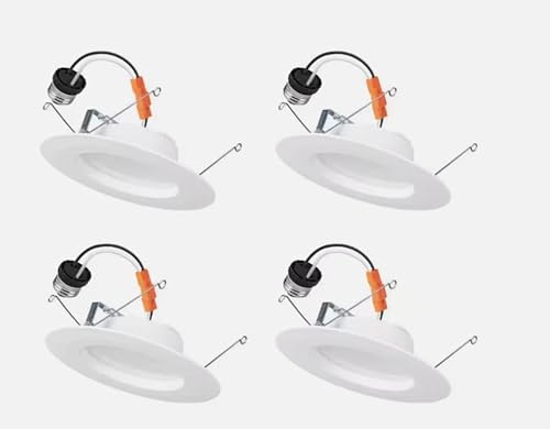 Commercial Electric 5/6 in. Integrated LED Recessed Retrofit Light Trim with Sel