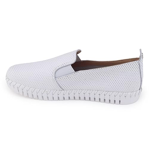 Sapatênis Mocassim feminino Bottero 354306 Couro Slip On