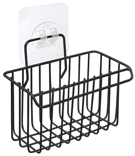 Image of BHARANI MART- Self-Adhesive Bathroom Corner Shelf || Soap Holder || Shower Shelf || Kitchen Rack & Holder || Sink Holder (GI Metal, Powder Coated Finish) (2 Pcs, Sink Holder)