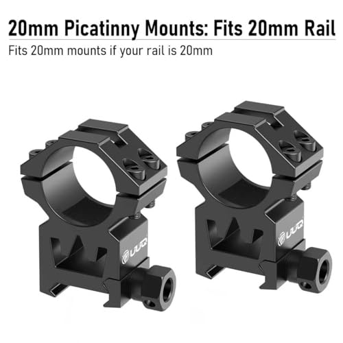UUQ 4-16X44AO Rifle Scope Fits 11mm /20mm Mounts, for Hunting with Locking Turret Sunshade,SFP,R/G/B Illumination,Crosshairs Reticle,Front Parallax Adjustment,-Long Range Optics
