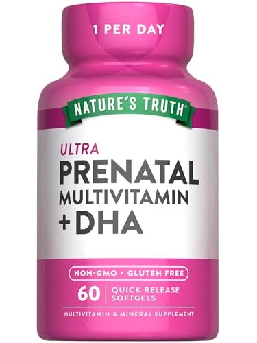 Image of Nature's Truth Prenatal Vitamins for Women | 60 Softgels | with DHA and Folic Acid | Non-GMO & Gluten Free Supplement