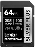 Lexar Scheda di memoria professionale Silver Plus SDXC UHS-I da 64 GB