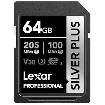 Cartão Lexar Professional Silver Plus 64GB