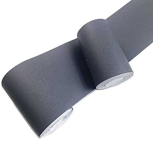 REDODECO Borda de papel de parede autoadesiva cinza fosco borda adesiva papel de parede borda decora