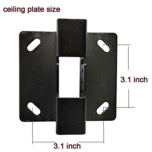 Henxlco Universal Projector Mount Wall Or Ceiling Bracket With Adjustable Height And Extendable Arms Tilt Dlp Lcd Projection Mount For Home And Office Different Size Projector (Black) #TOP4