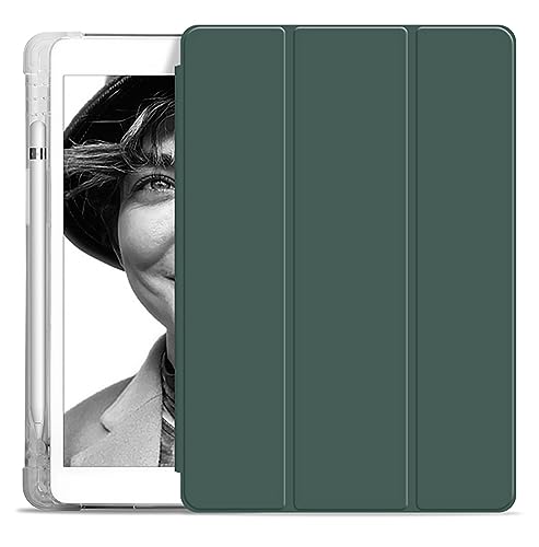 Étui Oppo Pad 11 transparent et vert avec porte-crayon silicone