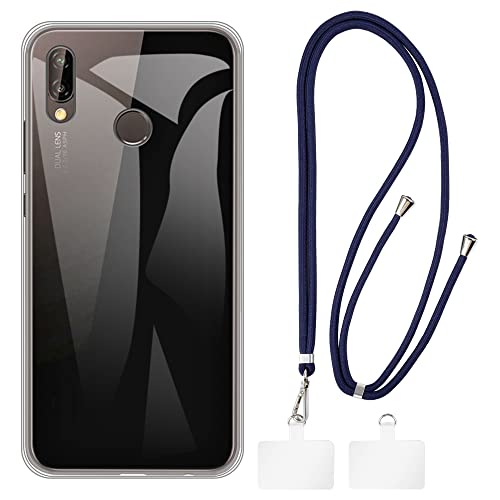 Shantime P[XƃNX{fBXgbvZbg Huawei Nova 3e Ƃ̌݊ gуJo[ƋobNt\lbNXgbv2̃pb`t(NA + u[)