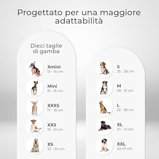 Ortocanis - Ginocchiera per Cane - Zampa Posteriore Destra - Realizzata in Neoprene ARD - Rottura del LCA, Lesioni del Legamento, Lussazione della Rotula o Osteoartrite - Taglia Mini (5,9-6,3 ")