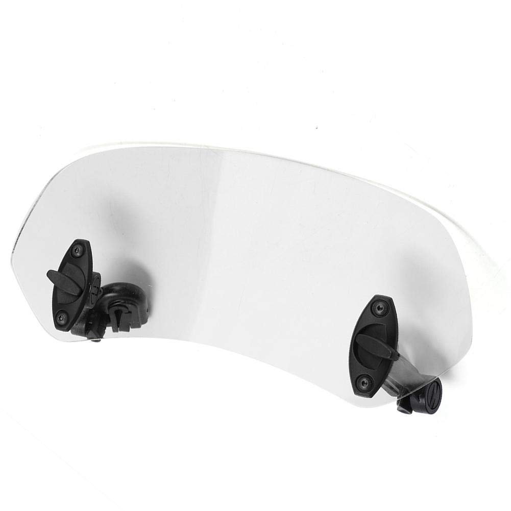 Windschutzscheibe Motorrad Universal Motorrad verstellbar Clip auf Windschutzscheibe Windschutz Zubehör klar