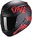 Produktbild Scorpion Motorradhelm EXO-390 ONEWAY Matt Black-Red, Schwarz/Rot, XS
