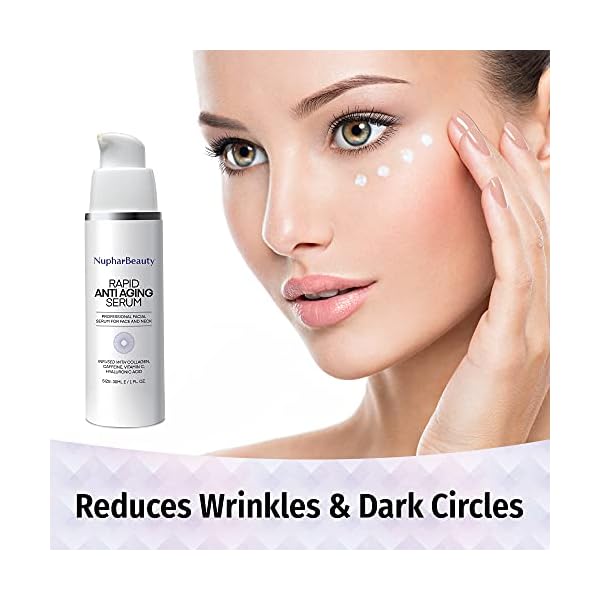 Rapid Anti-Aging Serum - Rapid Anti Wrinkle Serum, Advanced Formula, Professional facial serum for Eye Bags, Dark Circles, Wrinkles, Crows Feet, fine lines (30 mL)