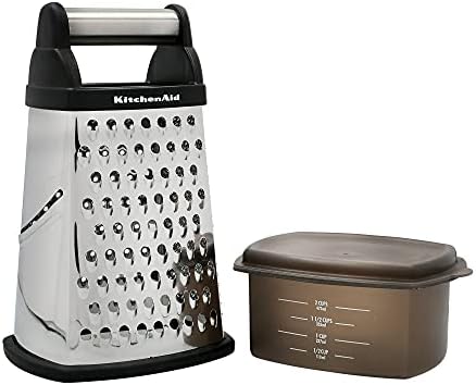 KitchenAid Cheese Grater with Container and Lid, 4-Sided