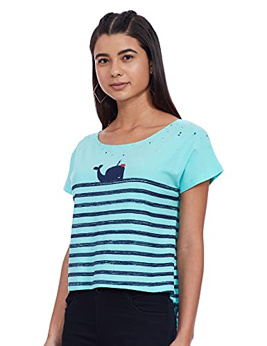 Image of Women's Abstract Print T-Shirt (272460852 Knit Top
