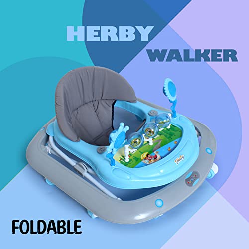 Fun-Ride-Baby-Walker-6-to-18-Months-Herby-Foldable-Activity-Walker-with-Adjustable-Height-for-Boys-and-Girls-1-Qty-Blue-Colour