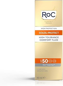 RoC High Tolerance Comfort Fluid Hassas Ciltler İçin Spf50+ Güneş Kremi 50 Ml
