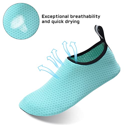 Foto von RICHDMI Strand Schuhe, Badeschuhe Damen, Badeschuhe Herren, Wasserschuhe, Badeschuhe Wasserschuhe Strandschuhe Schnell Trocknend Schwimmschuhe Breathable Aquaschuhe Surfschuhe(Grün 40-41)