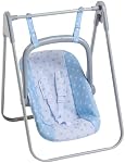 JC Toys - for Keeps Playtime | 2 in 1 Baby Doll Swing and Portable Carrier | for Dolls up to 18" | Ages 3+ | Blue