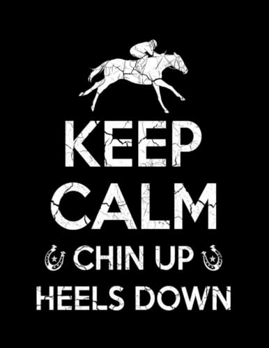 Horse Keep Calm Horses Notebook Love: 100 Page & 8.5x11 Inch