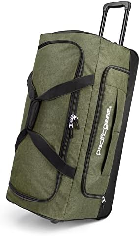Pacific Gear Duffel Bag with Rolling Wheels, Green, 30 inch, Pacific Gear Duffel Bag With Rolling Wheels