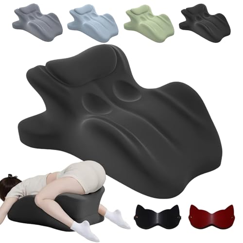 2026 Neue Noleva Komfortkissen 59cm Noleva Sex Kissen 27 Grad Sex Kissen Ergonomisch aus Memory Schaum Keilkissen für Ohne Krämpfe In Beinen Oder Rücken Schmerzfreie Intimität Heute (Schwarz)