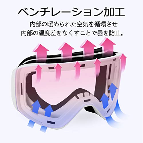 TaoTech スキーゴーグル スノーボードゴーグル 2層磁気レン