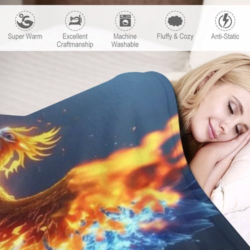 Manta de forro polar Phönix de 130x180 cm para sofá y cama 6