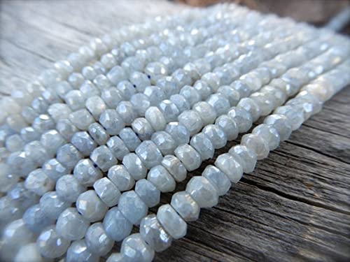 Rondelles saphir gris 4x2mm : le fil de pierres précieuses idéal à offrir pour un anniversaire