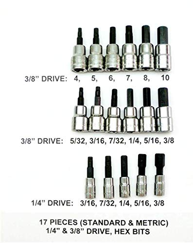 Craftsman 17 Piece Standard Sae + Metric MM 3/8