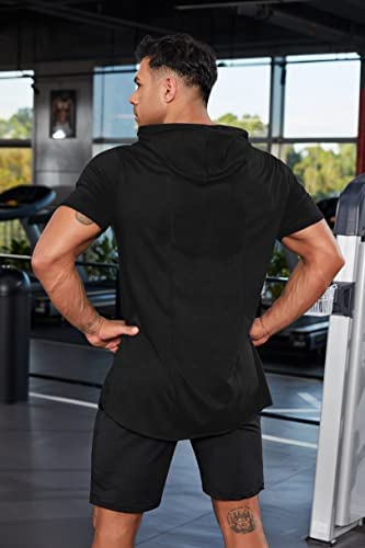 Coofandy Mens Casual Fashion Athletic Hoodies Sport Sweatshirt Workout Lightweight Pullover #TOP3