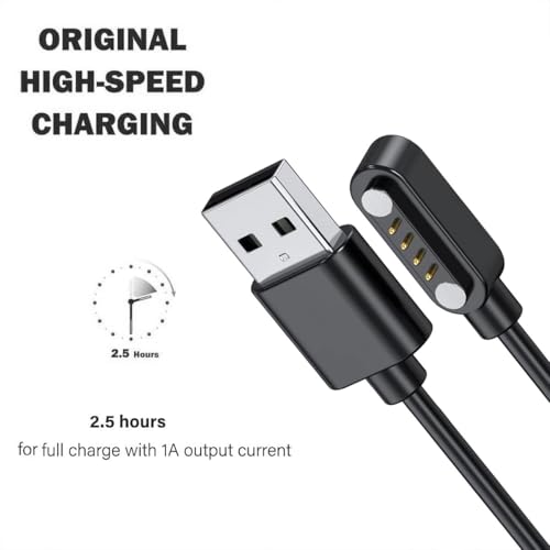 [2 Pack] Charger Compatible with PLAUD Note, 2FT Voice Recorder Replacement USB Charging Magnetic Cable Cord - Thumbnail 4