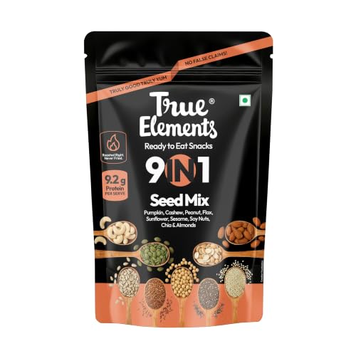 Image of True Elements Seeds Mix - 9 in 1 Mixed Seeds 500g | Seed Mix for Eating | Healthy Snacks | Diet Food | Diet Snacks