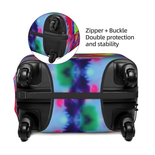 Tie Dye Pattern Print Luggage Suitcase Cover Protector Luggage Washable Covers With Concealed Zipper4