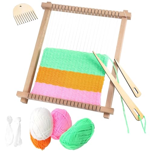 Zocipro Webrahmen für Kinder, 24 x 28 cm Webbrett Groß für...