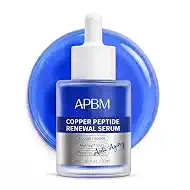 APBM Copper Peptide Serum for Face | GHK-Cu + Matrixyl 3000 + Hyaluronic Acid | Anti-Aging Firming Serum for Fine Lines, Wrinkles & Loss of Elasticity | 1.01 fl oz
