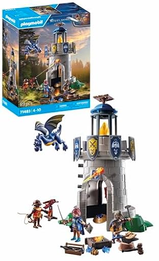 PLAYMOBIL Novelmore 71483 Torre de Caballeros con Herrero y dragón, los Caballeros de Novelmore contra los Bandidos de Burnham, Juegos de rol imaginativos, Juguetes para niños a Partir de 4 años | Ya disponible en tu tienda friki favorita! En mundofriki.es!