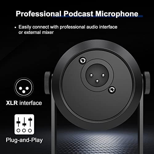 Relacart Pm1 Cardioid Dynamic Microphone For Singing, Live Streaming, Vocal Recording, Xlr Podcast Microphone,Voice Isolation Technology,All Metal Construction (Black) #TOP3