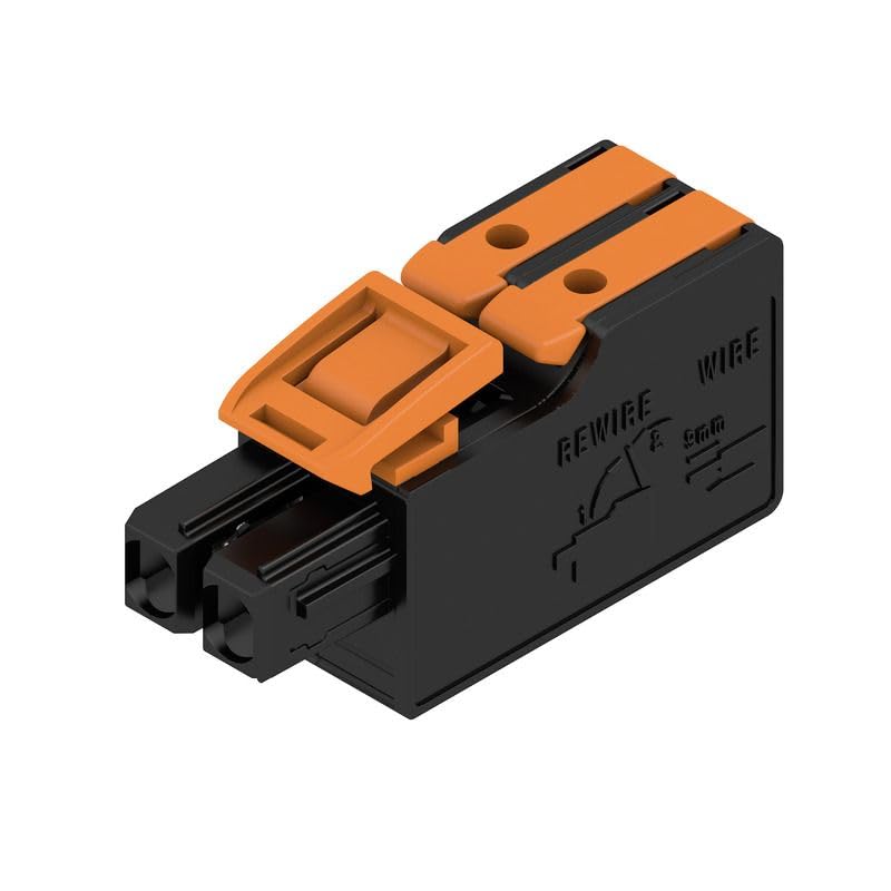 Connecteur circuit imprimé Weidmuller 5mm 2 broches en lot de 6 pièces