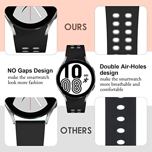 20mm Replacement Smartwatch Wrist Strap for Samsung Galaxy Watch4 44 40mm Silicone Watchband Watch 4 Classic 46 42mm Bracelet (Color : Color K, Size : Classic 42mm)2