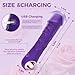 2025 Electric Adult Toy for Women Realistic Silicone Wand Thrusting Stimulation with Cup for Thumb-Grip Push-Style 124 (Purple 01) (Purple 01)