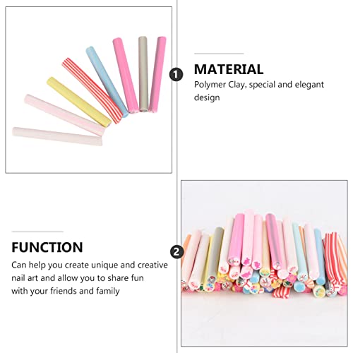 Lurrose 50Pcs 3D Christmas Nail Sticker Canes Sticks Mixed Christmas Pattern Nail Art Slice Decorations For Women Girls(Random Style) #TOP4