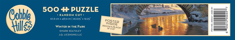 WINTER IN THE PARK 500 pcs Jigsaw Puzzle USA Cobble
