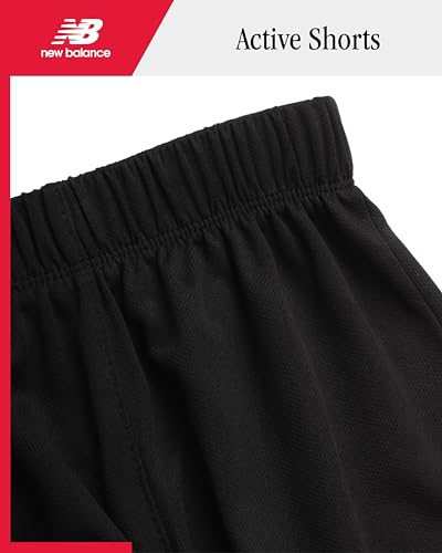 New Balance Girls Athletic Shorts - Active Performance Mesh Running Shorts - Dolphin Gym Shorts for Girls (Sizes: 7-16)2