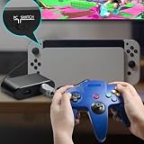 Septpenta Kontroler Adapter do Gamepada Joystick Kabel Konwertujący, Domowy Adapter Konwertera Gamepad 2 W 1 do Komputera Typu Switch, Kompatybilny Z Kontrolerem N64