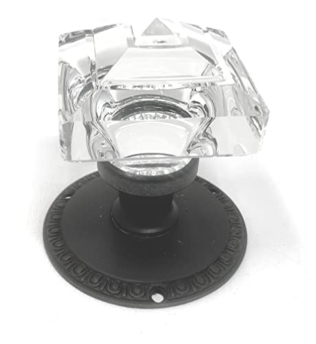 Exceptional Princess-Diamond Cut Crystal French Door Knob Mounts To Any Solid Surface With 3 Screws. #TOP15